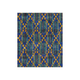 Blue/Yellow Kente Crushed Velvet Blanket